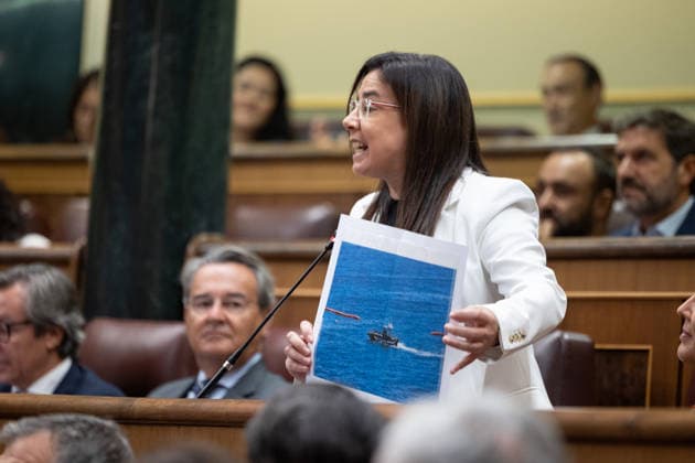 Marlaska and Robles Focus the Question Period in Congress PP Representative Ana Vázquez during a question period addressing the government in the Congress of Deputies on September 23, 2026, in Madrid, Spain. The government faces a new question period that once again centers on its handling of the migration crisis in Ceuta, with seven questions and two urgent interpellations. The Minister of the Interior and the Minister of Defense will bear the brunt of the scrutiny in Congress, although the opposition will also question other ministers. Following the question period, Congress will debate and vote on the ratification of emergency economic measures. SEPTEMBER 23, 2026 Jesús Hellí Spain  Copyright: xJesusxHellinx 7793140