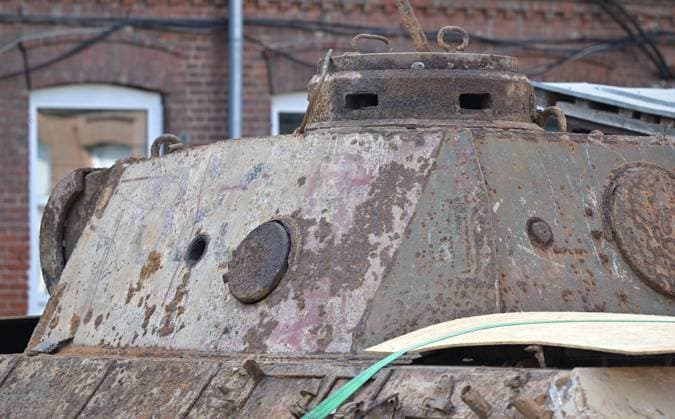 Russia WWII German Tank Discovery 9249314 23.09.2026 A German Panzerkampfwagen V Panther tank from World War II, which was found underground during construction work, is on display at Kazan National Research Technological University in Kazan, Republic of Tatarstan, Russia. The tank was previously used as a laboratory for testing explosives. Maksim Bogodvid Sputnik Kazan Republic of Tatarstan Russia Copyright: xMaksimxBogodvidx