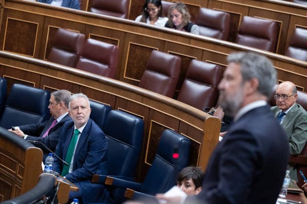 Marlaska and Robles Focus the Question Period in Congress The Minister of Territorial Policy, Ángel Víctor Torres, during a question period for the government in the Congress of Deputies on September 23, 2026, in Madrid, Spain. The government faces a new question period that once again centers on the handling of the migration crisis in Ceuta, with seven questions and two urgent interpellations. The Minister of the Interior and the Minister of Defense will bear the brunt of the questioning in Congress, although the opposition will also question other ministers. Following the question period, Congress will debate and vote on the ratification of emergency economic measures. SEPTEMBER 23, 2026 Jesús Hellí Spain  Copyright: xJesusxHellinx 7793329