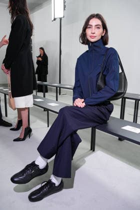 IPA88862588 - Milan, Milan Women™s Fashion Week Spring Summer 2027 - Women™s Fashion, Spring Summer 2027 - Jil Sander fashion show - pictured in the front row: Meadow Walker  Copyright: xRiccardoxGIordanox xRiccardoxGiordano IPAx IPA88862588
