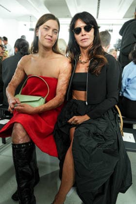 IPA88862648 - Milan, Milan Women™s Fashion Week Spring Summer 2027 - Women™s Fashion, Spring Summer 2027 - Jil Sander fashion show - pictured in the front row: Veronica Yoko Plebani, Arianna Alessi  Copyright: xRiccardoxGIordanox xRiccardoxGiordano IPAx IPA88862648