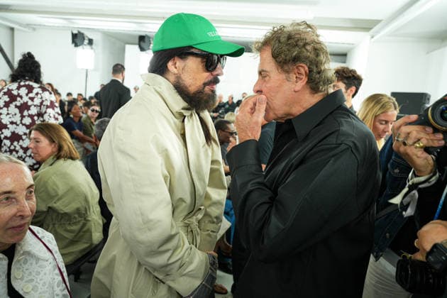 IPA88862662 - Milan, Milan Women™s Fashion Week Spring Summer 2027 - Women™s Fashion, Spring Summer 2027 - Jil Sander fashion show - pictured in the front row: Alessandro Michele, Renzo Rosso  Copyright: xRiccardoxGIordanox xRiccardoxGiordano IPAx IPA88862662