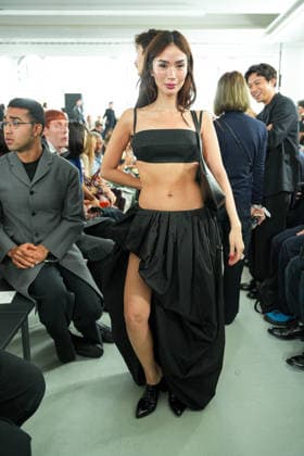 IPA88862670 - Milan, Milan Women™s Fashion Week Spring Summer 2027 - Women™s Fashion, Spring Summer 2027 - Jil Sander fashion show - pictured in the front row: Heart Evangelista  Copyright: xRiccardoxGIordanox xRiccardoxGiordano IPAx IPA88862670