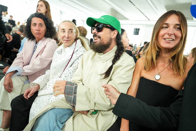 IPA88862688 - Milan, Milan Women™s Fashion Week Spring Summer 2027 - Women™s Fashion, Spring Summer 2027 - Jil Sander fashion show - pictured in the front row: guests, Carla Sozzani, Alessandro Michele,  Copyright: xRiccardoxGIordanox xRiccardoxGiordano IPAx IPA88862688