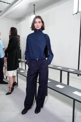 IPA88862575 - Milan, Milan Women™s Fashion Week Spring Summer 2027 - Women™s Fashion, Spring Summer 2027 - Jil Sander fashion show - pictured in the front row: Meadow Walker  Copyright: xRiccardoxGIordanox xRiccardoxGiordano IPAx IPA88862575
