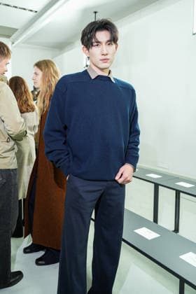 IPA88862601 - Milan, Milan Women™s Fashion Week Spring Summer 2027 - Women™s Fashion, Spring Summer 2027 - Jil Sander fashion show - pictured in the front row: Ayden Sng  Copyright: xRiccardoxGIordanox xRiccardoxGiordano IPAx IPA88862601