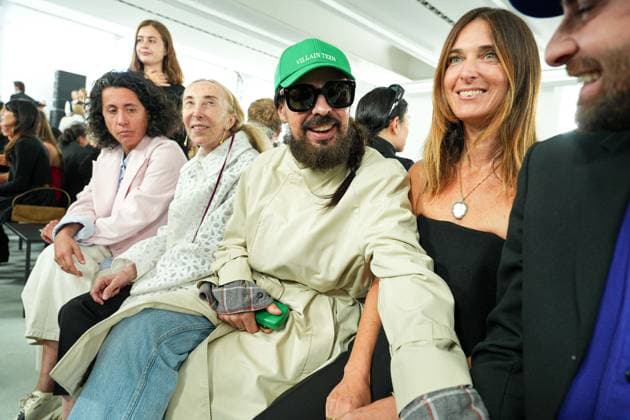 IPA88862680 - Milan, Milan Women™s Fashion Week Spring Summer 2027 - Women™s Fashion, Spring Summer 2027 - Jil Sander fashion show - pictured in the front row: guests, Carla Sozzani, Alessandro Michele,  Copyright: xRiccardoxGIordanox xRiccardoxGiordano IPAx IPA88862680