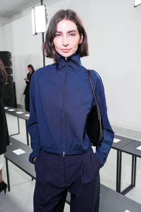IPA88862581 - Milan, Milan Women™s Fashion Week Spring Summer 2027 - Women™s Fashion, Spring Summer 2027 - Jil Sander fashion show - pictured in the front row: Meadow Walker  Copyright: xRiccardoxGIordanox xRiccardoxGiordano IPAx IPA88862581