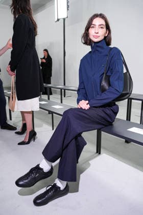 IPA88862586 - Milan, Milan Women™s Fashion Week Spring Summer 2027 - Women™s Fashion, Spring Summer 2027 - Jil Sander fashion show - pictured in the front row: Meadow Walker  Copyright: xRiccardoxGIordanox xRiccardoxGiordano IPAx IPA88862586
