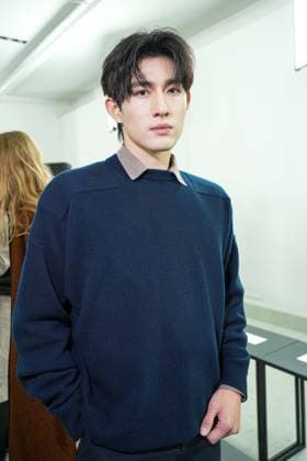 IPA88862610 - Milan, Milan Women™s Fashion Week Spring Summer 2027 - Women™s Fashion, Spring Summer 2027 - Jil Sander fashion show - pictured in the front row: Ayden Sng  Copyright: xRiccardoxGIordanox xRiccardoxGiordano IPAx IPA88862610