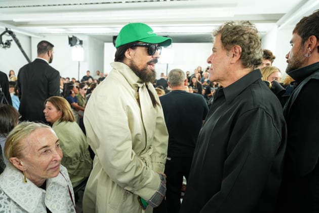 IPA88862657 - Milan, Milan Women™s Fashion Week Spring Summer 2027 - Women™s Fashion, Spring Summer 2027 - Jil Sander fashion show - pictured in the front row: Alessandro Michele, Renzo Rosso  Copyright: xRiccardoxGIordanox xRiccardoxGiordano IPAx IPA88862657