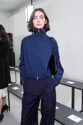 IPA88862577 - Milan, Milan Women™s Fashion Week Spring Summer 2027 - Women™s Fashion, Spring Summer 2027 - Jil Sander fashion show - pictured in the front row: Meadow Walker  Copyright: xRiccardoxGIordanox xRiccardoxGiordano IPAx IPA88862577
