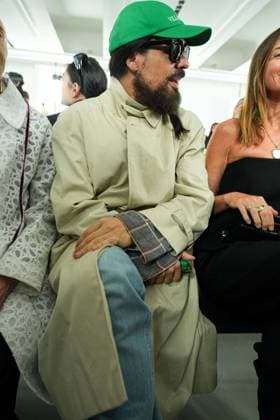 IPA88862638 - Milan, Milan Women™s Fashion Week Spring Summer 2027 - Women™s Fashion, Spring Summer 2027 - Jil Sander fashion show in the photo, in the front row: Alessandro Michele  Copyright: xRiccardoxGIordanox xRiccardoxGiordano IPAx IPA88862638
