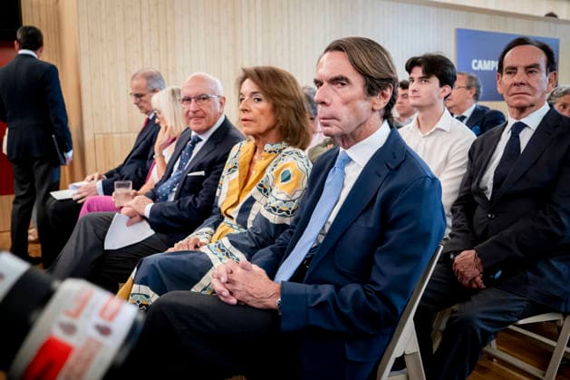 Aznar Inaugurates the FAES 2026 Campus Former Prime Minister and FAES President José María Aznar and former Madrid Mayor Ana Botella during the inauguration of the FAES 2026 Campus at the Ortega–Maranón Foundation, on September 23, 2026, in Madrid, Spain. Aznar inaugurated the FAES 2026 Campus, which this year is titled Latin America in Transition: Implications for the European Union. September 23, 2026, in Madrid, Spain.  Copyright: xA.xPÃ rezxMecax 7793453