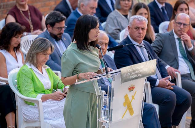 Mercedes González Presides Over the Inauguration of the Chief of the Civil Guard Command in Guadalajara The Director General of the Civil Guard, Mercedes González, during the inauguration of the chief of the Civil Guard Command in Guadalajara on September 23, 2026, in Guadalajara, Castilla-La Mancha, Spain. Lieutenant Colonel Laura Gómez has taken office as head of the Civil Guard Command in Guadalajara, thus becoming the second woman to hold the position of head of the Guadalajara Command, following Colonel Cristina Moreno, who led the Civil Guard in the province for nearly five years. SEPTEMBER 23, 2026 Guadalajara, Castile-La Mancha Guadalajara, Castile-La Mancha, Spain Copyright: xAlbertoxOrtegax 7793489