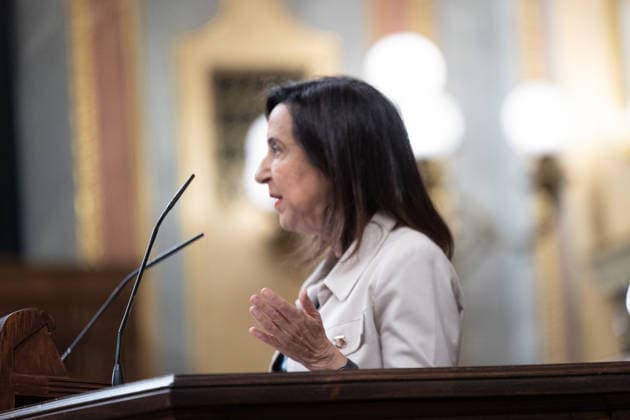 Marlaska and Robles Focus the Question Period in Congress Defense Minister Margarita Robles during a question period for the government in the Congress of Deputies on September 23, 2026, in Madrid, Spain. The government faces a new question period that once again centers on the handling of the migration crisis in Ceuta, with seven questions and two urgent interpellations. The Interior Minister and the Defense Minister will bear the brunt of Congress’s scrutiny, although the opposition will also question other ministers. After the question period, Congress will debate and vote on the approval of emergency economic measures. SEPTEMBER 23, 2026 Jesús Hellí Spain  Copyright: xJesusxHellinx 7793550