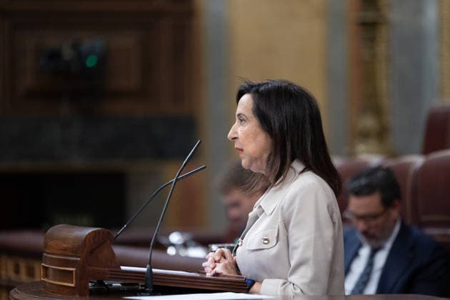 Marlaska and Robles Focus the Question Period in Congress Defense Minister Margarita Robles during a question period for the government in the Congress of Deputies on September 23, 2026, in Madrid, Spain. The government faces a new question period that once again centers on the handling of the migration crisis in Ceuta, with seven questions and two urgent interpellations. The Interior Minister and the Defense Minister will bear the brunt of Congress’s scrutiny, although the opposition will also question other ministers. After the question period, Congress will debate and vote on the approval of emergency economic measures. SEPTEMBER 23, 2026 Jesús Hellí Spain  Copyright: xJesusxHellinx 7793551