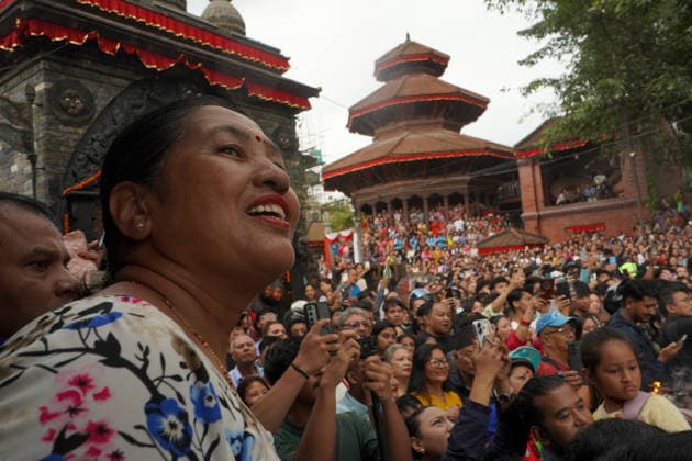 September 23, 2026, Kathmandu, Bagmati, Nepal: People gather to celebrate the first day of Indra Jatra, an annual festival in Nepal, at Basantapur Durbar Square in Kathmandu, Nepal, on September 23, 2026. Kathmandu Nepal - ZUMAd164 20260923_zip_d164_003 Copyright: xAryanxDhimalx