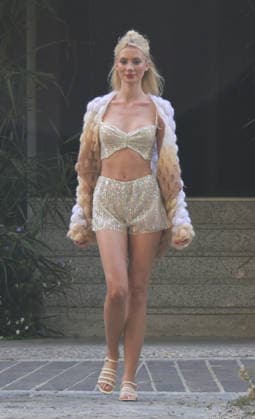 IPA88864267 - Milan, Italy: Luisa Beccaria SS27 MFW Fashion Show and Backstage: Spring Summer 2027 In the photo: Luisa Beccaria fashion show  Copyright: xNickxZonnaxxcopyrightx x xNickxZonnax IPA88864267