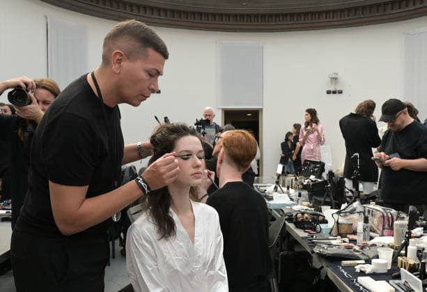 IPA88864186 - Milan, Italy: Luisa Beccaria SS27 MFW Fashion Show and Backstage: Spring Summer 2027 In the photo: Backstage at Luisa Beccaria  Copyright: xNickxZonnaxxcopyrightx x xNickxZonnax IPA88864186