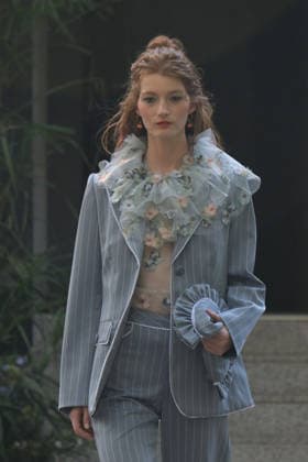 IPA88864246 - Milan, Italy: Luisa Beccaria SS27 MFW Fashion Show and Backstage: Spring Summer 2027 In the photo: Luisa Beccaria fashion show  Copyright: xNickxZonnaxxcopyrightx x xNickxZonnax IPA88864246