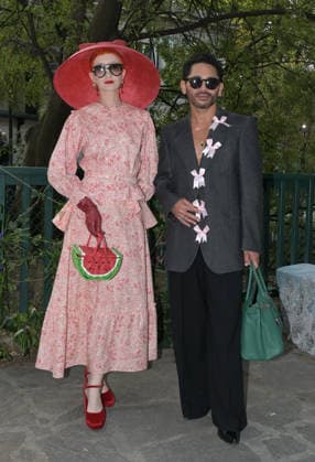 IPA88864196 - Milan, Italy: Luisa Beccaria SS27 MFW Fashion Show and Backstage Spring Summer 2027 In the photo: guests at the Luisa Beccaria fashion show  Copyright: xNickxZonnaxxcopyrightx x xNickxZonnax IPA88864196