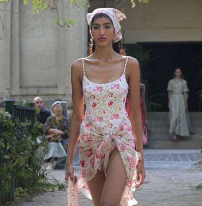 IPA88864236 - Milan, Italy: Luisa Beccaria SS27 MFW Fashion Show and Backstage: Spring Summer 2027 In the photo: Luisa Beccaria fashion show  Copyright: xNickxZonnaxxcopyrightx x xNickxZonnax IPA88864236