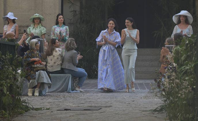 IPA88864274 - Milan, Italy: Luisa Beccaria SS27 MFW Fashion Show and Backstage: Spring Summer 2027 In the photo: Luisa Beccaria fashion show  Copyright: xNickxZonnaxxcopyrightx x xNickxZonnax IPA88864274