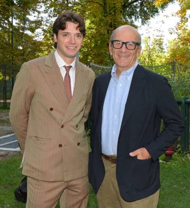 IPA88864201 - Milan, Italy: Luisa Beccaria SS27 MFW Fashion Show and Backstage: Spring Summer 2027 In the photo: Raffaello Napoleone, CEO of Pitti Immagine; Briano Brachetti  Copyright: xNickxZonnaxxcopyrightx x xNickxZonnax IPA88864201