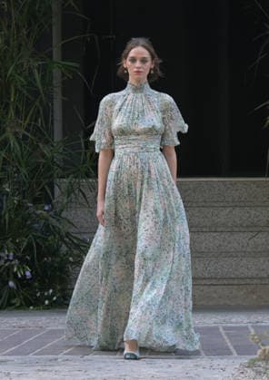 IPA88864215 - Milan, Italy: Luisa Beccaria SS27 MFW Fashion Show and Backstage: Spring Summer 2027 In the photo: Luisa Beccaria fashion show  Copyright: xNickxZonnaxxcopyrightx x xNickxZonnax IPA88864215