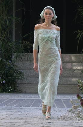 IPA88864220 - Milan, Italy: Luisa Beccaria SS27 MFW Fashion Show and Backstage: Spring Summer 2027 In the photo: Luisa Beccaria fashion show  Copyright: xNickxZonnaxxcopyrightx x xNickxZonnax IPA88864220