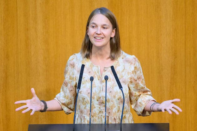 Vienna, September 23, 2026, 96th Session of the National Council PHOTO: MEP Anna Stürgkh, NEOS 96th Session of the National Council National Council, National Council session, parliamentary session, parliament, plenary session 96th Session of the National Council
