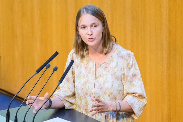 Vienna, September 23, 2026, 96th Session of the National Council PHOTO: MEP Anna Stürgkh (NEOS) 96th Session of the National Council National Council, National Council session, parliamentary session, parliament, plenary session 96th Session of the National Council