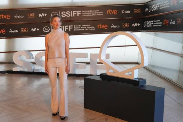 Presentation of the film *In the Heart of the Beast* at the San Sebastián Film Festival Producer Olivia Hamilton during the presentation of the film *In the Heart of the Beast* at the San Sebastián Film Festival, at the Kursaal Conference Center, on September 23, 2026, in San Sebastián, Guipúzcoa, Basque Country, Spain. The plot revolves around the unbreakable bond, shared traumas, and the extreme struggle for life between a retired soldier and his faithful canine companion. SEPTEMBER 23, 2026 San Sebastián, Guipúzcoa, Basque Country, Spain  Copyright: xUnanuex 7793708