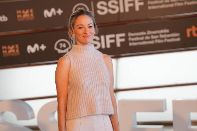 Presentation of the film *In the Heart of the Beast* at the San Sebastián Film Festival Producer Olivia Hamilton during the presentation of the film *In the Heart of the Beast* at the San Sebastián Film Festival, at the Kursaal Conference Center, on September 23, 2026, in San Sebastián, Guipúzcoa, Basque Country, Spain. The plot revolves around the unbreakable bond, shared traumas, and the extreme struggle for life between a retired soldier and his faithful canine companion. SEPTEMBER 23, 2026 San Sebastián, Guipúzcoa, Basque Country, Spain  Copyright: xUnanuex 7793709