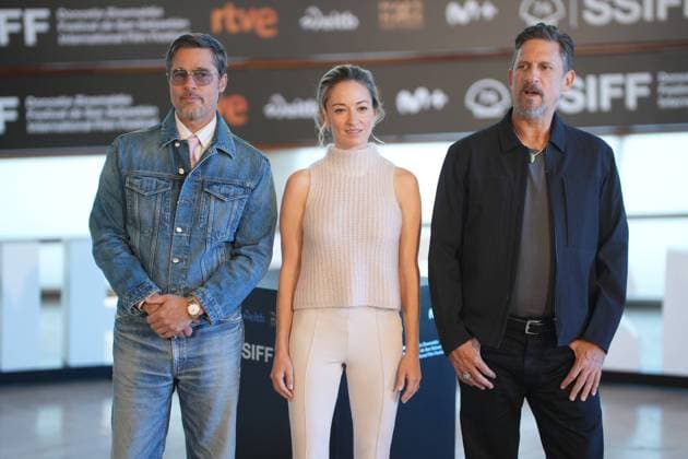 Brad Pitt and David Ayer at photocall for film Heart of the Beast during the 74nd San Sebastian Film Festival in San Sebastian, Spain, on Wednesday, 23 September, 2026. Cordon Press 