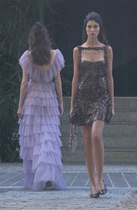 IPA88864264 - Milan, Italy: Luisa Beccaria SS27 Milan Fashion Week Show and Backstage: Spring Summer 2027 In the photo: Luisa Beccaria fashion show  Copyright: xNickxZonnaxxcopyrightx x xNickxZonnax IPA88864264