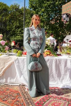IPA88865596 - Milan, Milan Women™s Fashion Week Spring Summer 2027 - Women™s Fashion, Spring Summer 2027 - Antonio Marras fashion show - pictured in the front row: LAILA HASANOVIC  Copyright: xRiccardoxGIordanox xRiccardoxGiordano IPAx IPA88865596