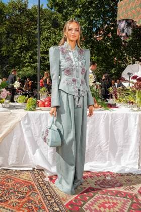 IPA88865610 - Milan, Milan Women™s Fashion Week Spring Summer 2027 - Women™s Fashion, Spring Summer 2027 - Antonio Marras fashion show - pictured in the front row: LAILA HASANOVIC  Copyright: xRiccardoxGIordanox xRiccardoxGiordano IPAx IPA88865610