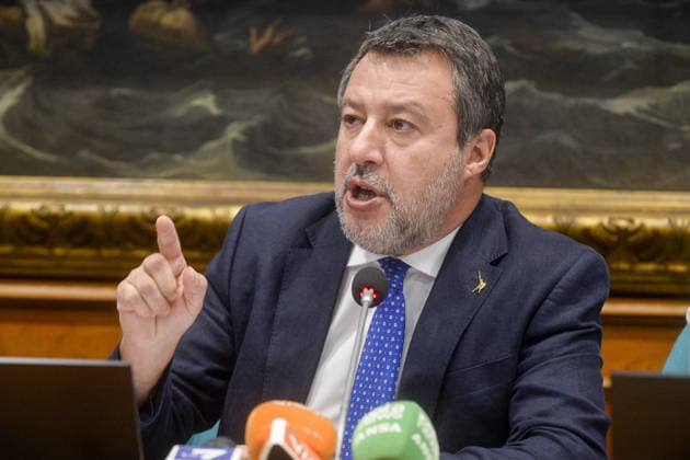 IPP Photo by Marco Mattei, Rome, September 23, 2026. Chamber of Deputies: Lega press conference to present a bill against Islamic fundamentalism in Italy. Pictured: Matteo Salvini. Italy Photo Press World Copyright