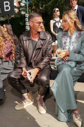 IPA88865693 - Milan, Milan Women™s Fashion Week Spring Summer 2027 - Women™s Fashion, Spring Summer 2027 - Antonio Marras fashion show - front row in the photo: Gabry Ponte, Laila Hasanovic  Copyright: xRiccardoxGIordanox xRiccardoxGiordano IPAx IPA88865693
