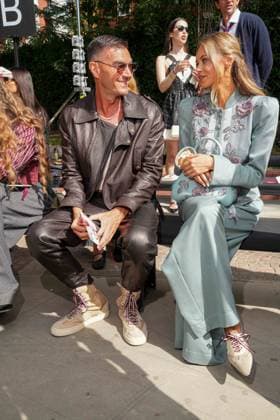 IPA88865706 - Milan, Milan Women™s Fashion Week Spring Summer 2027 - Women™s Fashion, Spring Summer 2027 - Antonio Marras fashion show - front row in the photo: Gabry Ponte, Laila Hasanovic  Copyright: xRiccardoxGIordanox xRiccardoxGiordano IPAx IPA88865706