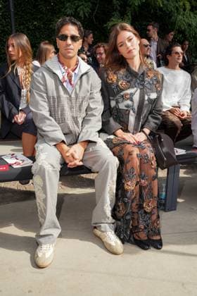 IPA88865763 - Milan, Milan Women™s Fashion Week Spring Summer 2027 - Women™s Fashion, Spring Summer 2027 - Antonio Marras fashion show - front row in the photo: TEDUA ANNA MALYGON  Copyright: xRiccardoxGIordanox xRiccardoxGiordano IPAx IPA88865763