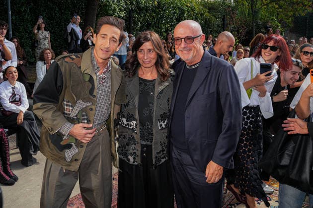 IPA88865785 - Milan, Milan Women™s Fashion Week Spring Summer 2027 - Women™s Fashion, Spring Summer 2027 - Antonio Marras fashion show - pictured in the front row: ADRIEN BRODY  Copyright: xRiccardoxGIordanox xRiccardoxGiordano IPAx IPA88865785