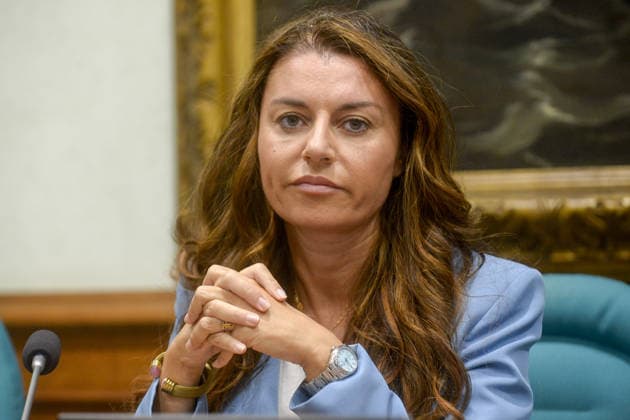 IPP Photo by Marco Mattei, Rome, September 23, 2026. Chamber of Deputies: Lega press conference to present a bill against Islamic fundamentalism in Italy. Pictured: Susanna Ceccardi. Italy Photo Press World. Copyright