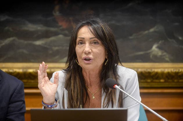 IPP Photo by Marco Mattei, Rome, September 23, 2026. Chamber of Deputies: Lega press conference to present a bill against Islamic fundamentalism in Italy. Pictured: Anna Maria Cisint. Italy Photo Press World. Copyright