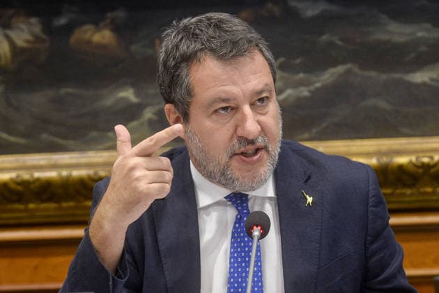 IPP Photo by Marco Mattei, Rome, September 23, 2026: Chamber of Deputies—Lega press conference to present a bill against Islamic fundamentalism in Italy. Pictured: Matteo Salvini. Italy Photo Press World Copyright