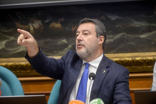 IPP Photo by Marco Mattei, Rome, September 23, 2026: Chamber of Deputies—Lega press conference to present a bill against Islamic fundamentalism in Italy. Pictured: Matteo Salvini. Italy Photo Press World Copyright