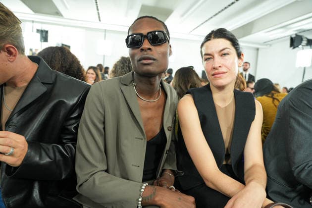 IPA88862874 - Milan, Milan Women™s Fashion Week Spring Summer 2027 - Women™s Fashion, Spring Summer 2027 - Jil Sander fashion show - pictured in the front row: Yves B Golden, guest  Copyright: xRiccardoxGIordanox xRiccardoxGiordano IPAx IPA88862874