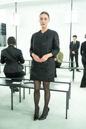 IPA88862839 - Milan, Milan Women™s Fashion Week Spring Summer 2027 - Women™s Fashion, Spring Summer 2027 - Jil Sander fashion show - pictured in the front row: Sophia Roe  Copyright: xRiccardoxGIordanox xRiccardoxGiordano IPAx IPA88862839